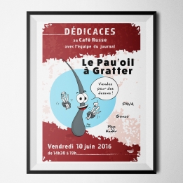 Affiche pour séance de dédicaces