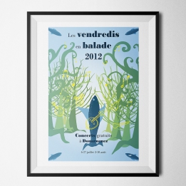 Affiche des Vendredis en balade à Douarnenez 2012