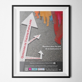 Affiche de la Quinzaine de Théâtre Populaire 2011