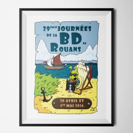 Affiche des Journées de la BD 2016