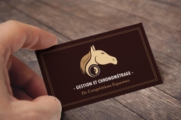 Carte de visite de gestion et chronométrage