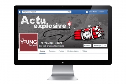 Bannière Facebook de The Young Report