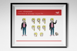 Création des personnages du livret pédagogique "Le parcours d’Auguste Lechat"