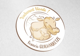 Logo réalisé pour VACHEMENT BLONDE