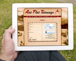 Site web www.art-flat-tatouage.fr